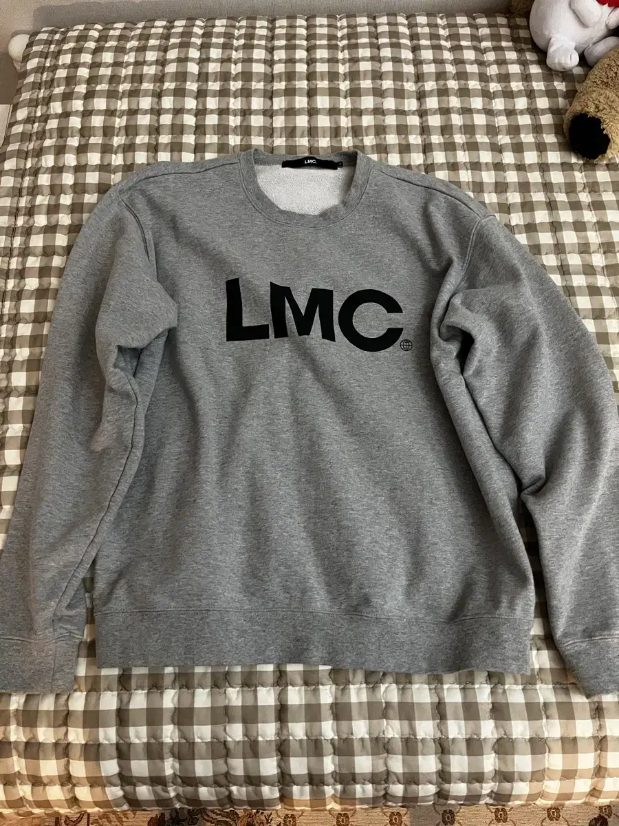 LMC 베이직 맨투맨 그레이 M 사이즈